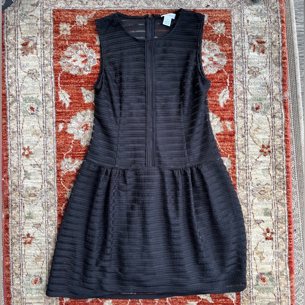 Calvin Klein Drop Waist Dress | little black dress holiday office party dress